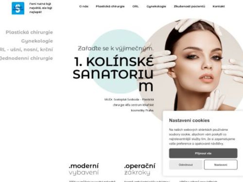 1. kolínské sanatorium: plastická chirurgie – gynekologie – ORL