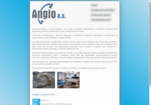Zobrazit webové stránky AngioCentrum Kolín