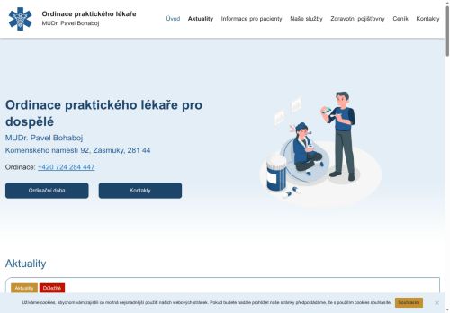 Zobrazit webové stránky Praktický lékař pro dospělé - MUDr. Pavel Bohaboj
