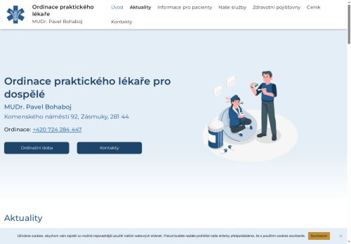 Zobrazit webové stránky Praktický lékař pro dospělé - MUDr. Pavel Bohaboj