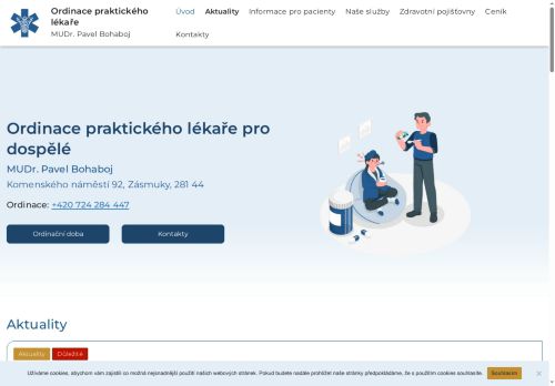 Zobrazit webové stránky Praktický lékař pro dospělé - MUDr. Pavel Bohaboj
