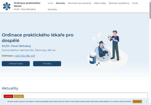 Zobrazit webové stránky Praktický lékař pro dospělé - MUDr. Pavel Bohaboj