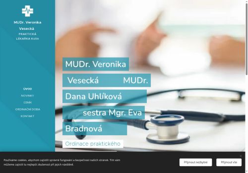 Zobrazit webové stránky Praktický lékař pro dospělé - MUDr. Veronika Vesecká