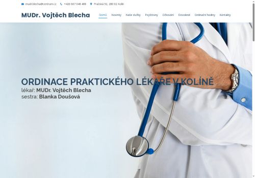 Zobrazit webové stránky Praktický lékař pro dospělé - MUDr. Vojtěch Blecha