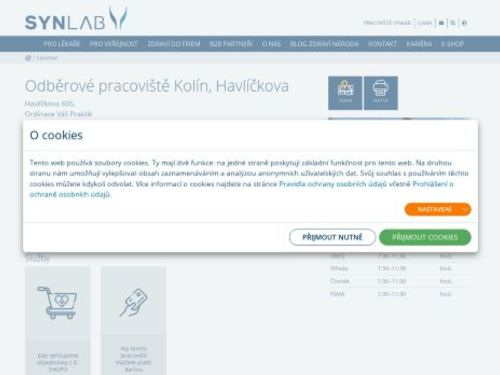 SYNLAB - odběrové pracoviště Kolín, Havlíčkova