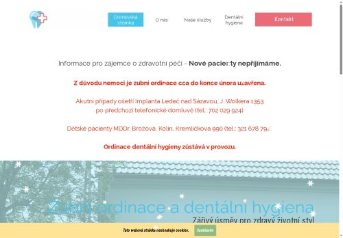 Zobrazit webové stránky Zubní ordinace - MUDr. Silvie Vlachá