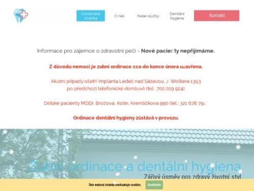 Zubní ordinace - MUDr. Silvie Vlachá