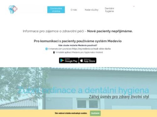 Zubní ordinace - MUDr. Silvie Vlachá