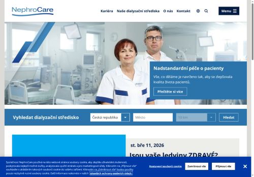Zobrazit webové stránky Dialyzační středisko s nefrologickou ambulancí Fresenius Medical Care