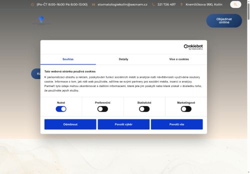 Zobrazit webové stránky Stomatologie Kolín, s.r.o. - Dr.  Mariana Voskoboinyk, Dr. Maksym Gorskyi