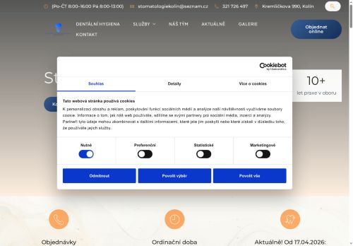 Zobrazit webové stránky Stomatologie Kolín, s.r.o. - Dr.  Mariana Voskoboinyk, Dr. Maksym Gorskyi