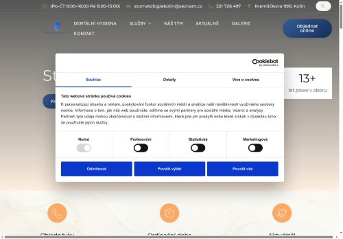 Zobrazit webové stránky Stomatologie Kolín, s.r.o. - Dr.  Mariana Voskoboinyk, Dr. Maksym Gorskyi