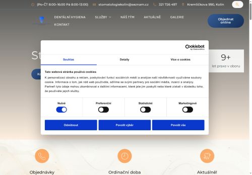 Zobrazit webové stránky Stomatologie Kolín, s.r.o. - Dr.  Mariana Voskoboinyk, Dr. Maksym Gorskyi