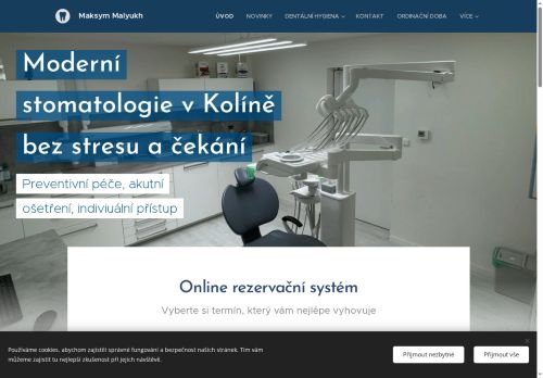 Zobrazit webové stránky Zubní ordinace - Dr. Maksym Malyukh