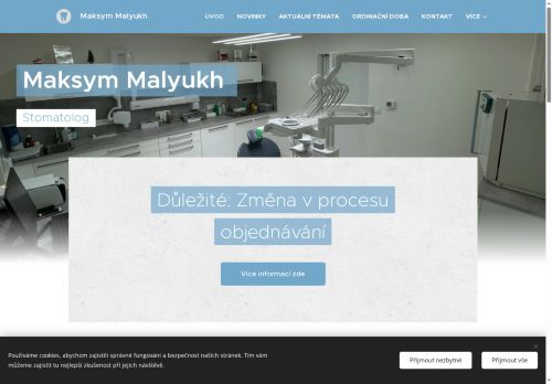 Zobrazit webové stránky Zubní ordinace - Dr. Maksym Malyukh