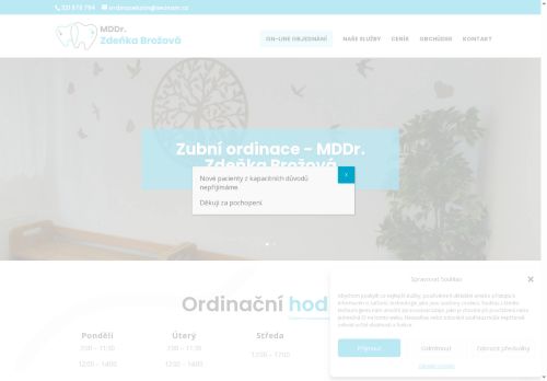 Zobrazit webové stránky Zubní ordinace - MDDr. Zdeňka Brožová