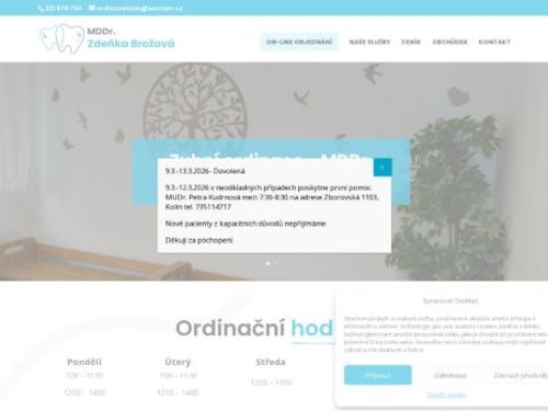 Zubní ordinace - MDDr. Zdeňka Brožová