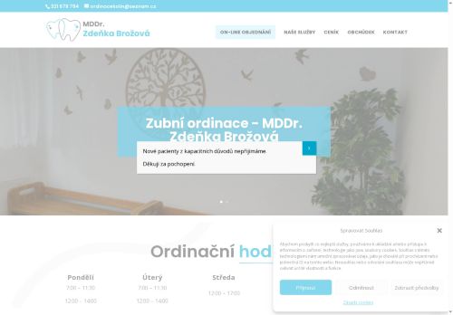 Zobrazit webové stránky Zubní ordinace - MDDr. Zdeňka Brožová