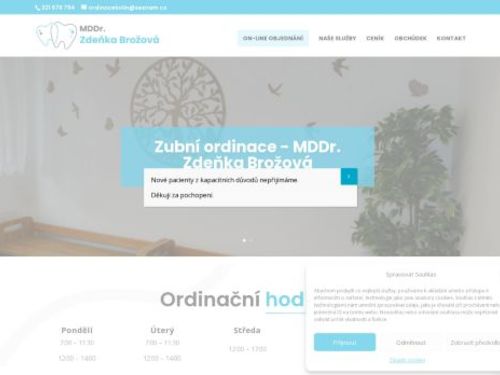 Zubní ordinace - MDDr. Zdeňka Brožová