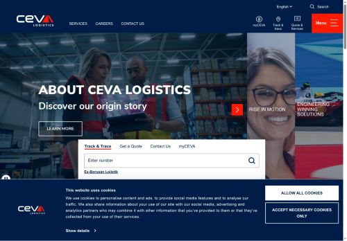 Webové stránky CEVA Ground Logistics Czech Republic s.r.o., Kolín