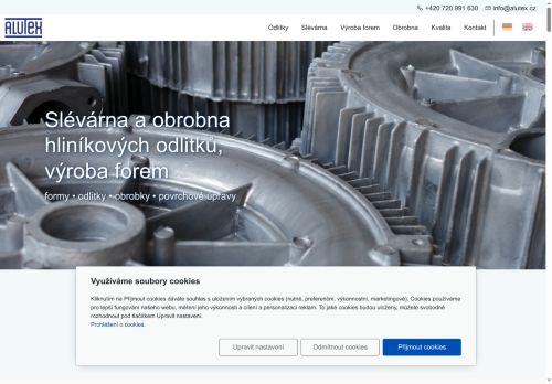 Webové stránky Alfred Engelmann CZ, spol. s r.o., Kroměříž