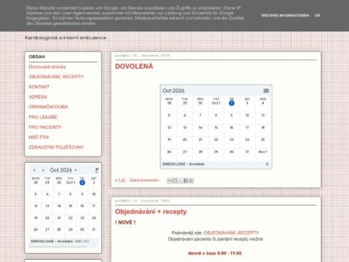 Kardiologická ambulance - MUDr. Alena Kadlečková