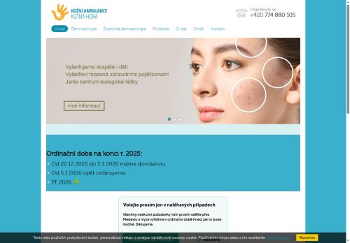 Zobrazit webové stránky Kožní ambulance - MUDr. Lucie Petrů