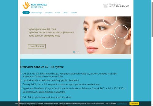 Zobrazit webové stránky Kožní ambulance - MUDr. Lucie Petrů