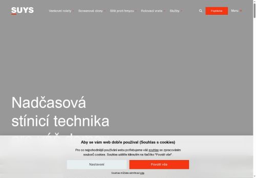Webové stránky SUYS Czechia s.r.o., Velká Bíteš