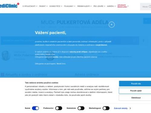 Praktický lékař pro dospělé MediClinic - MUDr. Adéla Pulkertová