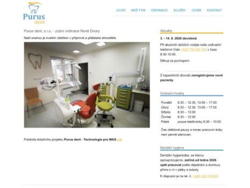 Zubní ordinace Purus dent - MDDr. Kateřina Gerlová
