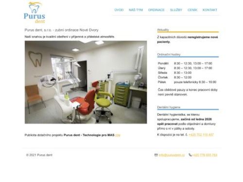 Zubní ordinace Purus dent - MDDr. Kateřina Gerlová