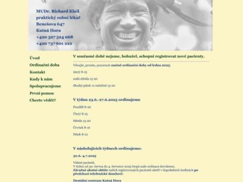Zubní ordinace - MUDr. Richard Klail