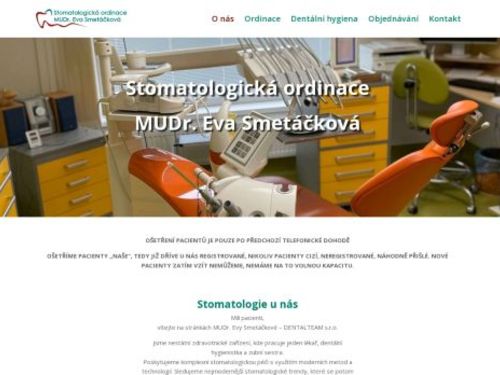 Stomatologická ordinace DENTALTEAM s.r.o. - MUDr. Eva Smetáčková