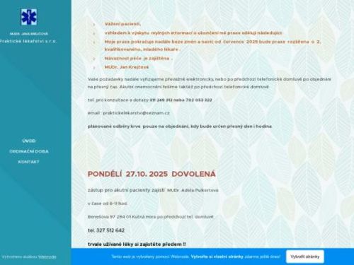Praktické lékařství s.r.o. - MUDr. Jana Krejčová