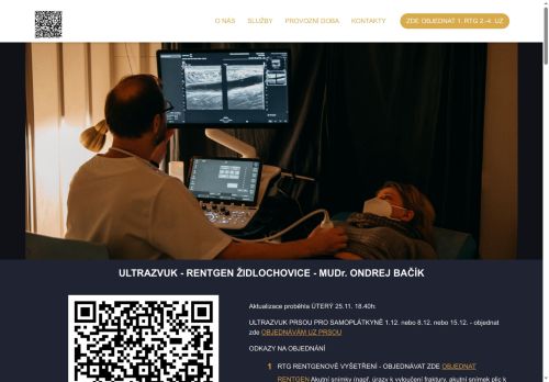 Zobrazit webové stránky Rentgenová a ultrazvuková ambulance - MUDr. Ondrej Bačík
