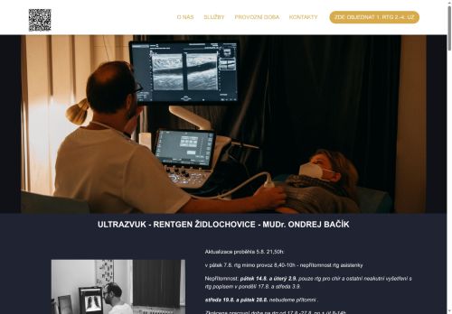 Zobrazit webové stránky Rentgenová a ultrazvuková ambulance - MUDr. Ondrej Bačík