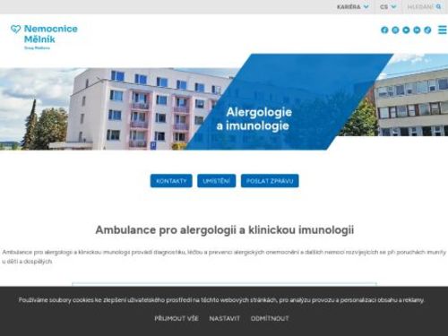 Ambulance pro alergologii a imunologii - Nemocnice Mělník