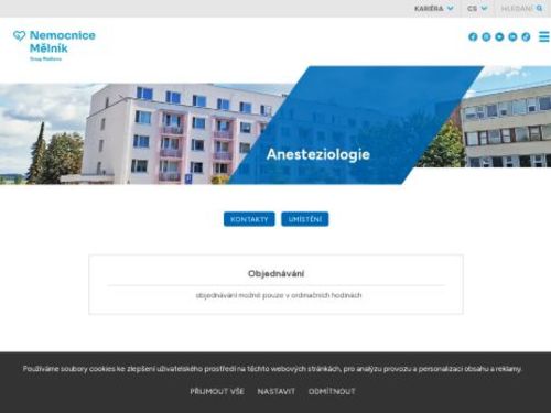 Anesteziologická ambulance - Nemocnice Mělník