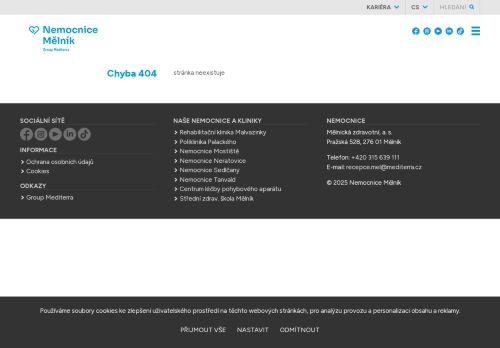 Zobrazit webové stránky Urogynekologická poradna - Nemocnice Mělník