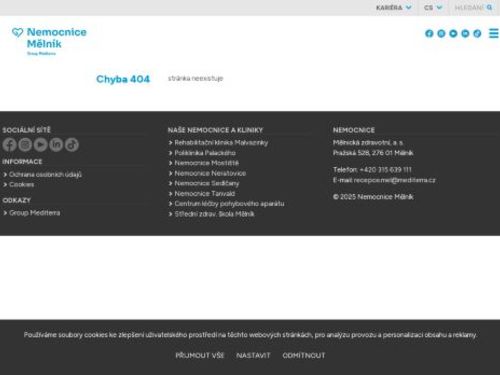 Urogynekologická poradna - Nemocnice Mělník