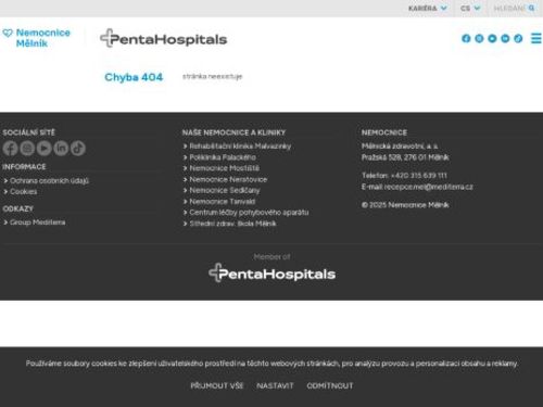 Ambulance dětské gynekologie - Nemocnice Mělník