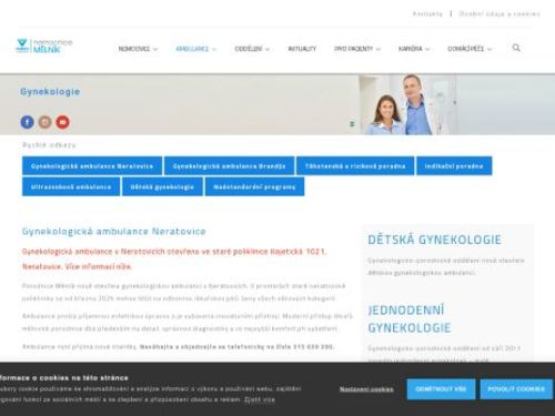 Urogynekologická poradna - Nemocnice Mělník
