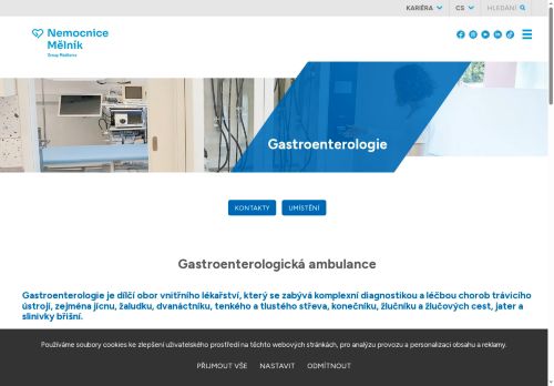 Zobrazit webové stránky Gastroenterologická ambulance - Nemocnice Mělník