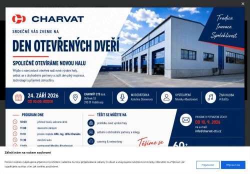 CHARVÁT CTS a.s. nabízí práci na pozici STROJNÍ ZÁMEČNÍK - SVÁŘEČ v obci Okřínek