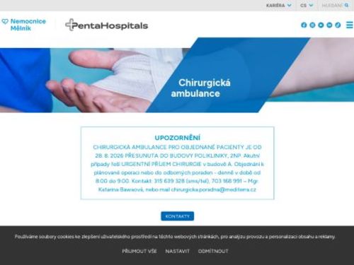 Proktologická ambulance - Nemocnice Mělník