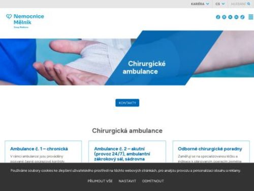 Proktologická ambulance - Nemocnice Mělník