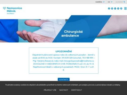 Proktologická ambulance - Nemocnice Mělník