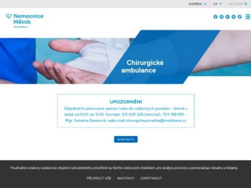 Proktologická ambulance - Nemocnice Mělník