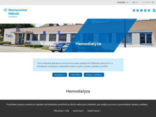 Nefrologická ambulance Fresenius Medical Care - Nemocnice Mělník - MUDr. Kateřina Nehézová